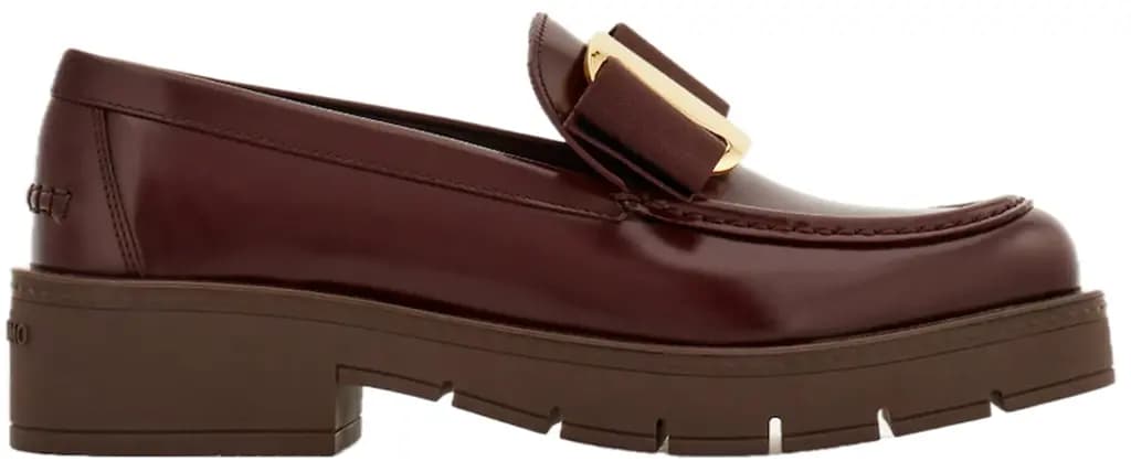 Giày Salvatore Ferragamo Chunky Vara Bow Loafer 'Oxblood' 01J060-777355