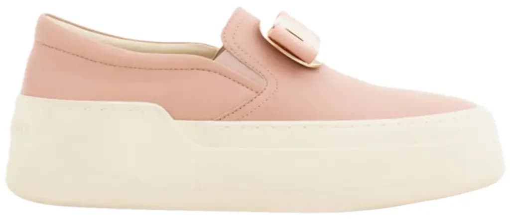 Giày Salvatore Ferragamo New Vara Plate Slip On 'Rose' 030606-774816