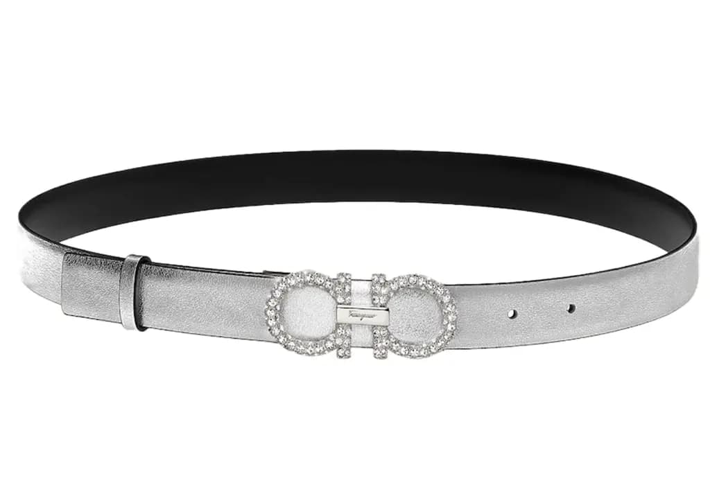Thắt Lưng Salvatore Ferragamo Adjustable Gancini Belt 'Silver' 23B727-746845