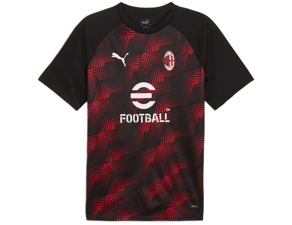 Áo Puma AC Milan Pre-Match Football Jersey 'Black Red' 774024-01