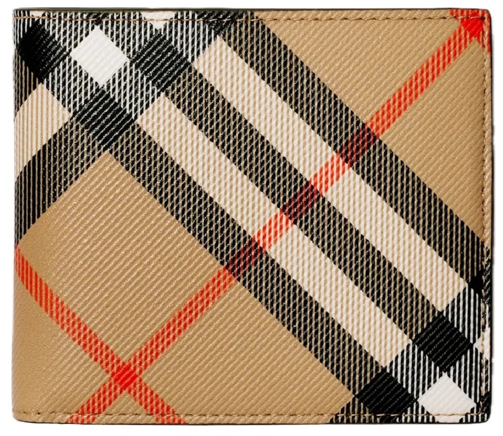 Ví Burberry Check Bifold Coin Wallet 'Sand' 80950461