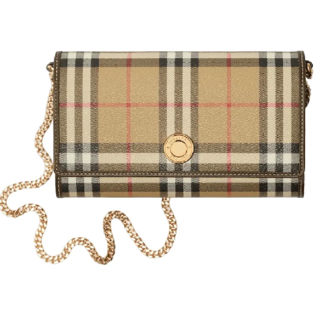 Túi Burberry Check Chain Strap 'Beige' 80992291