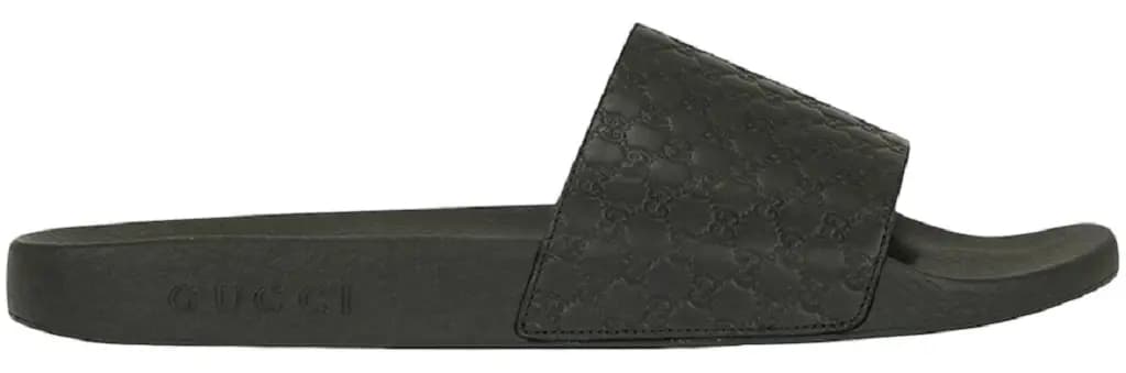 Dép Gucci Microguccissima 'Black' 567115-BMJ00-1000
