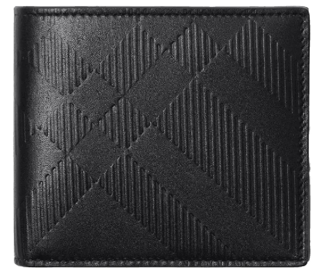 Ví Burberry Embossed Check Bifold Wallet 'Black' 80783491