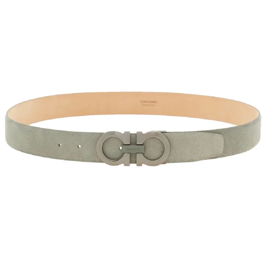 Thắt Lưng Salvatore Ferragamo Gancini 'Grey' 670385-776406