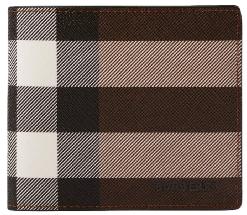 Ví Burberry Check Leather Bifold Coin Wallet 'Brown' 80528021