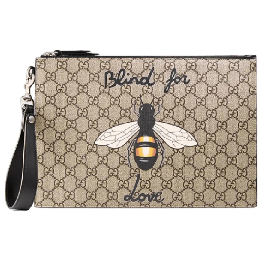 Túi Gucci Bestiary Pouch Bee Print 'Brown' 473904-9CD1N-8666 Túi Gucci Bestiary Pouch Bee Print 'Brown' 473904-9CD1N-8666