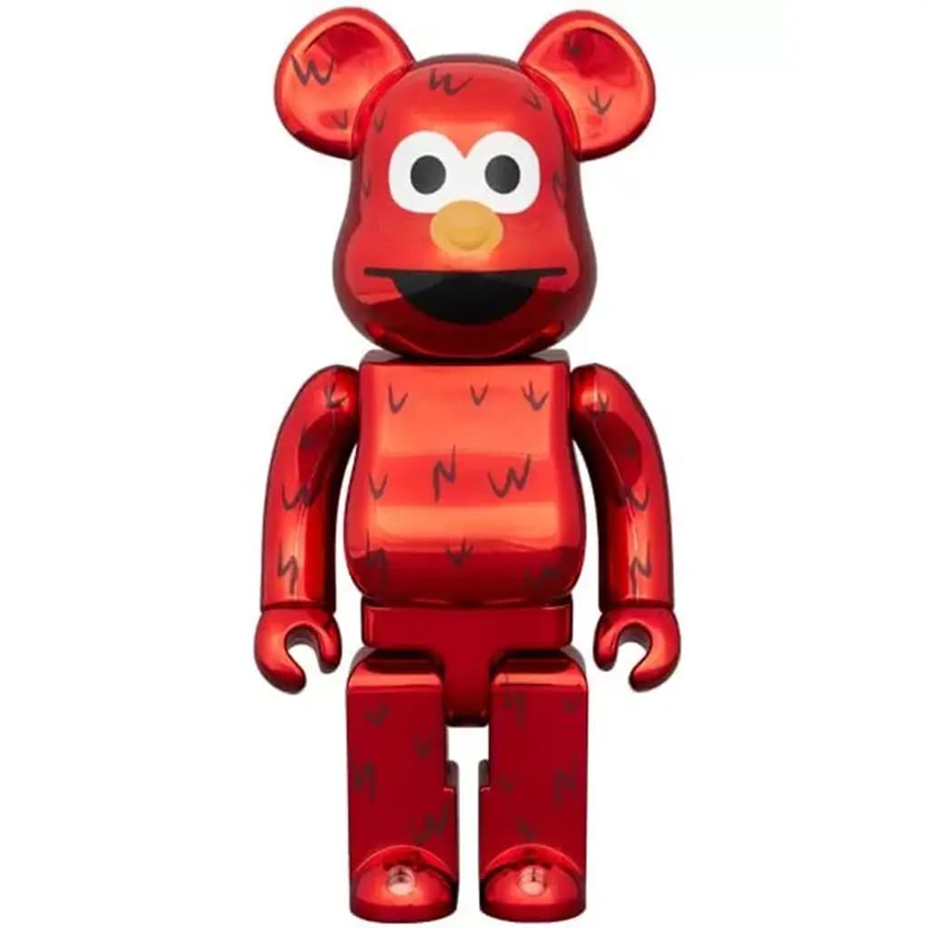 Mô Hình Bearbrick Be@rbrick Elmo Chrome