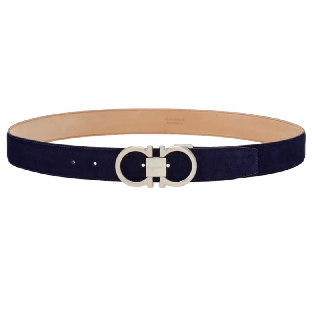 Thắt Lưng Salvatore Ferragamo Gancini 'Blue' 679964-776315