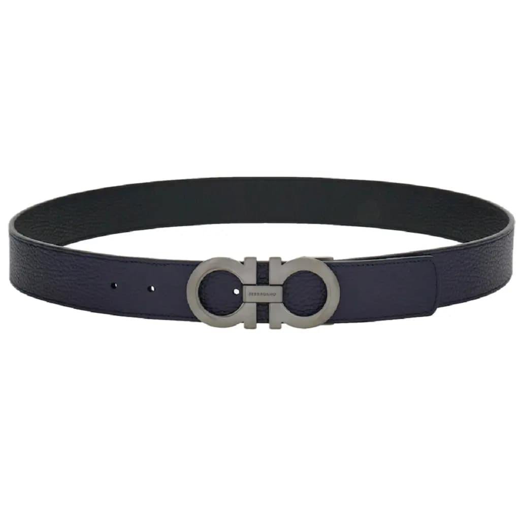 Thắt Lưng Salvatore Ferragamo Gancini Belt 'Blue' 675542-776307