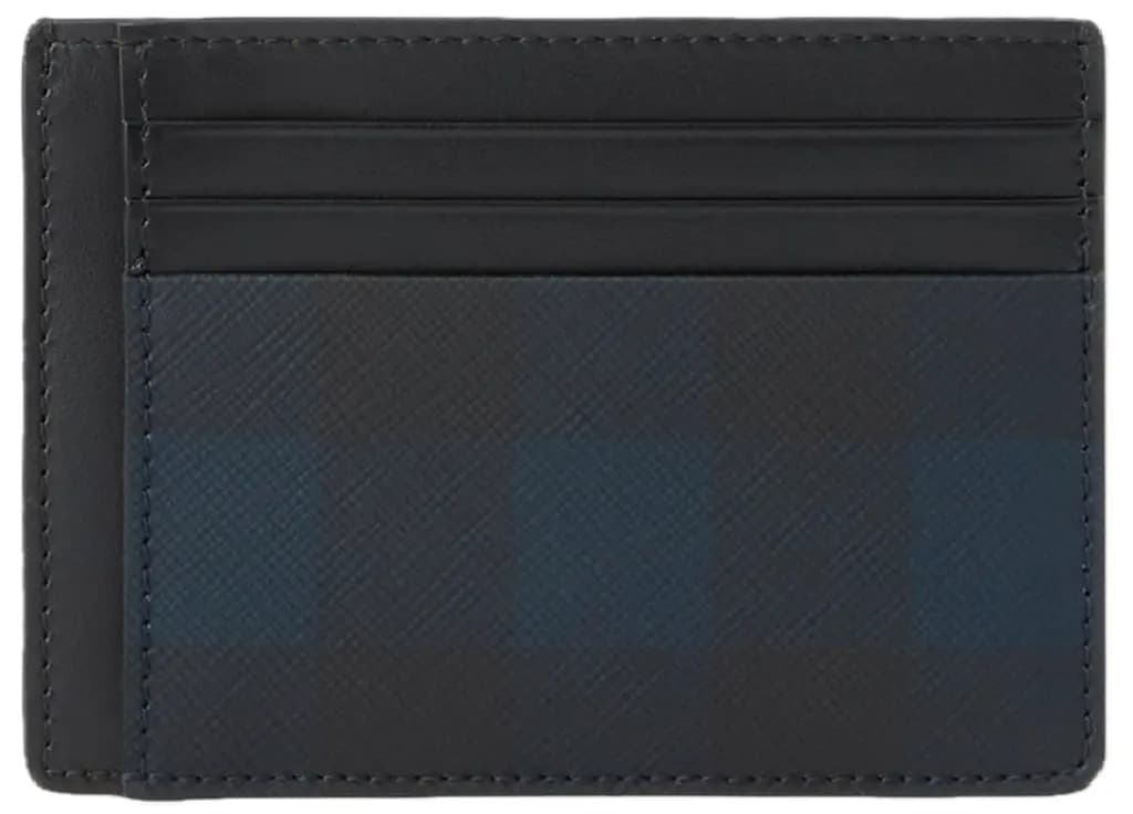 Ví Burberry Check Money Clip Card Case 'Navy' 80732851