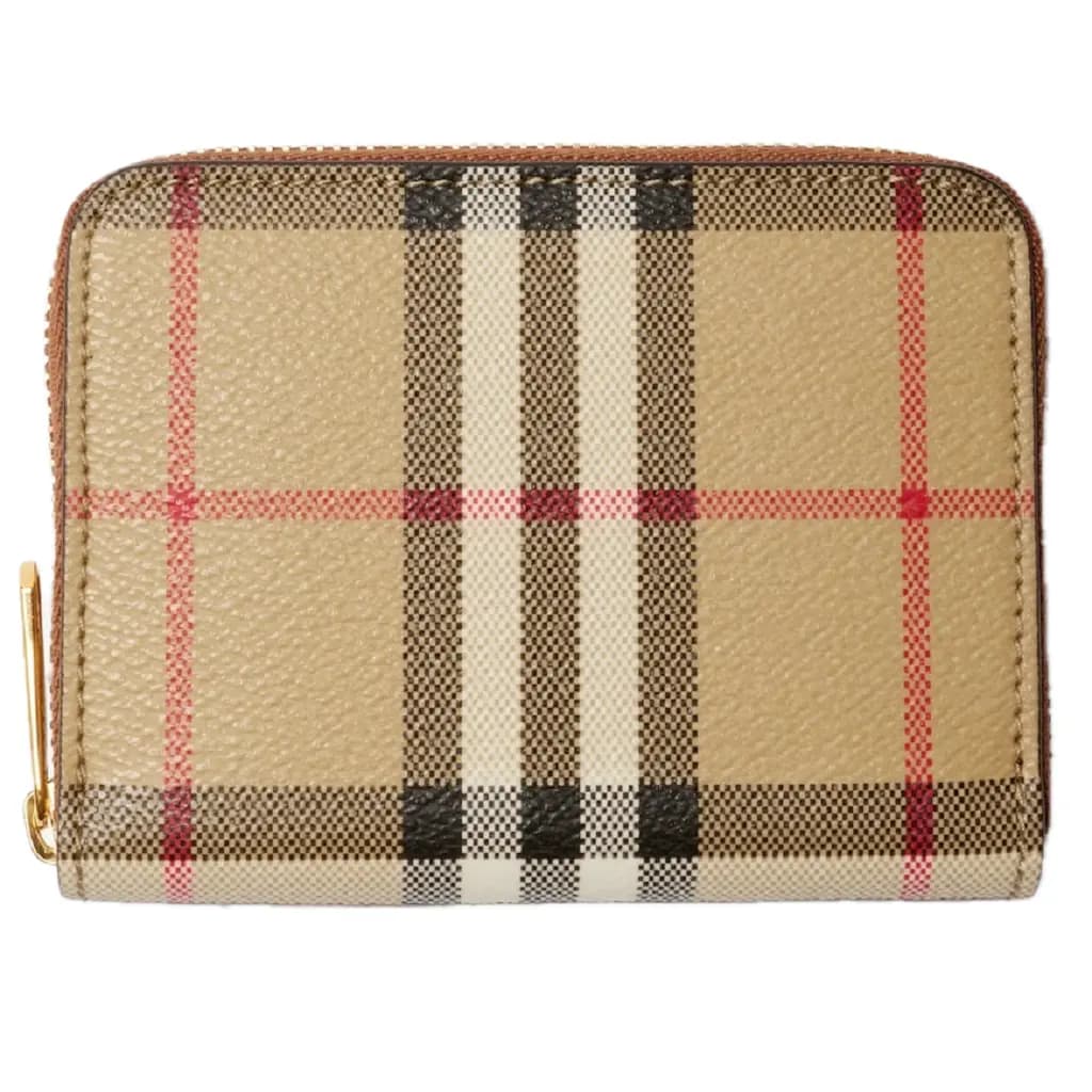 Ví Burberry Small Check Zip Wallet 'Beige' 80944391