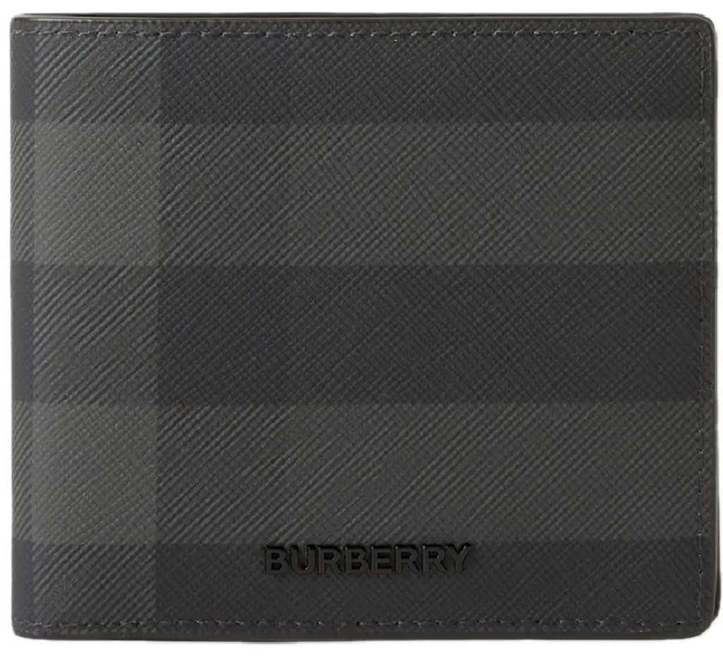 Ví Burberry Check Bifold Coin Wallet 'Charcoal' 80702011