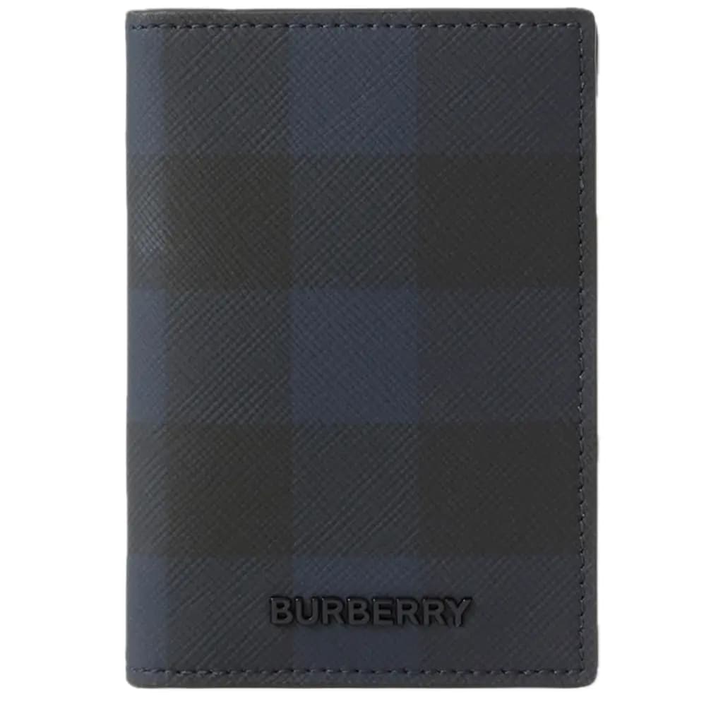Ví Burberry Check Folding Card Case 'Navy' 80732831