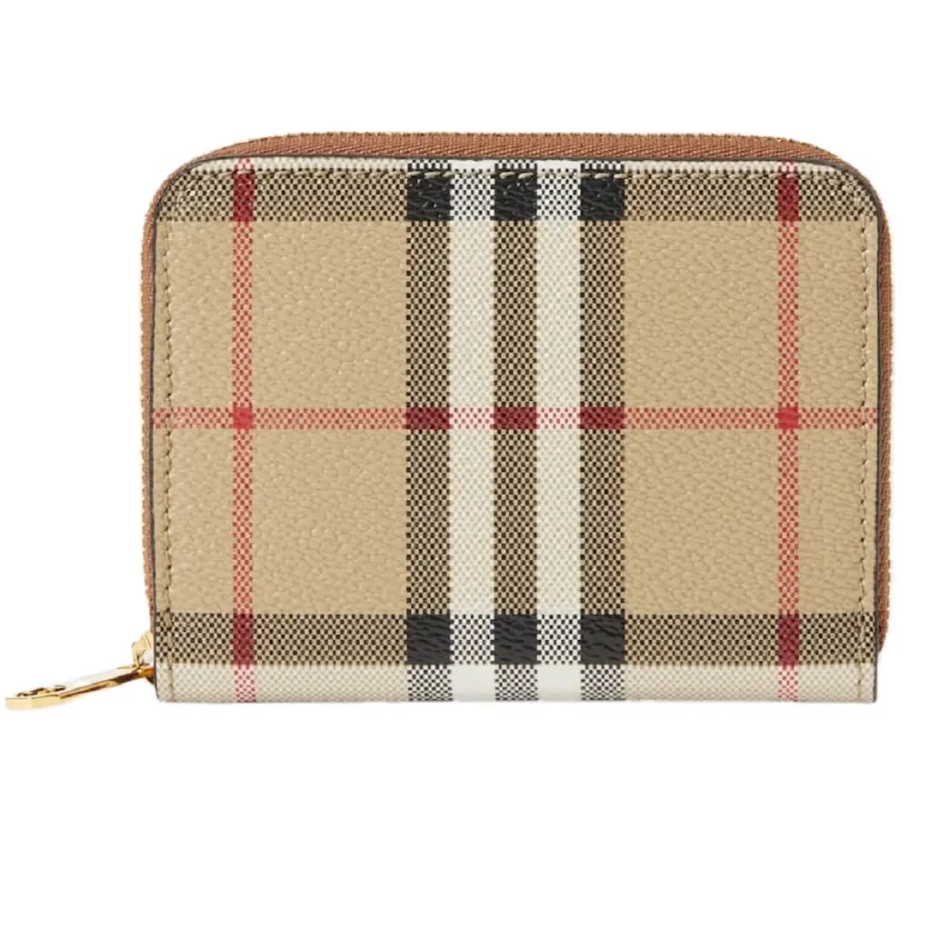 Ví Burberry Small Check Zip Wallet 'Beige' 80706001