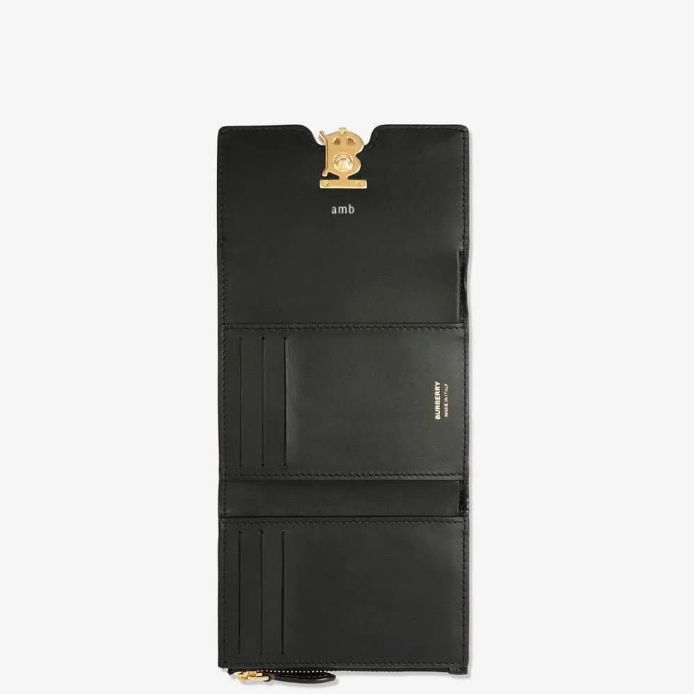 Ví Burberry Check Compact Wallet 'Sand' 80952911