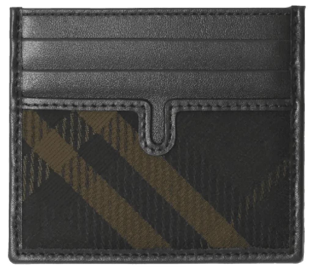 Ví Burberry Tall Check Card Case 'Shadow' 80998181