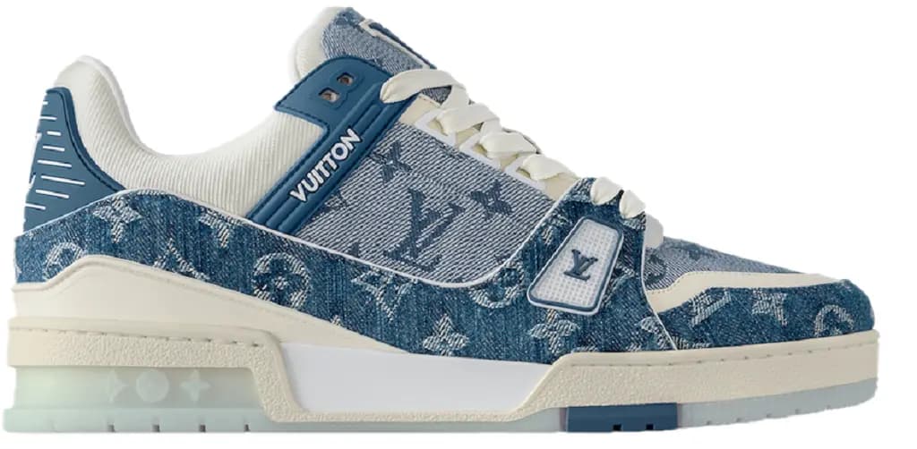 Giày Louis Vuitton LV Trainers 'Blue' 1ADHHX
