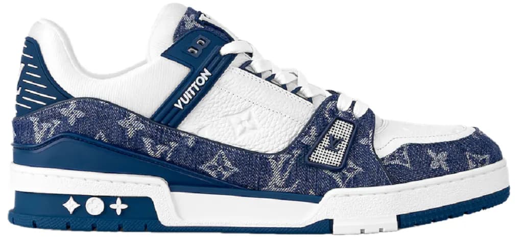 Giày Louis Vuitton LV Trainers 'Blue' 1A9JGU