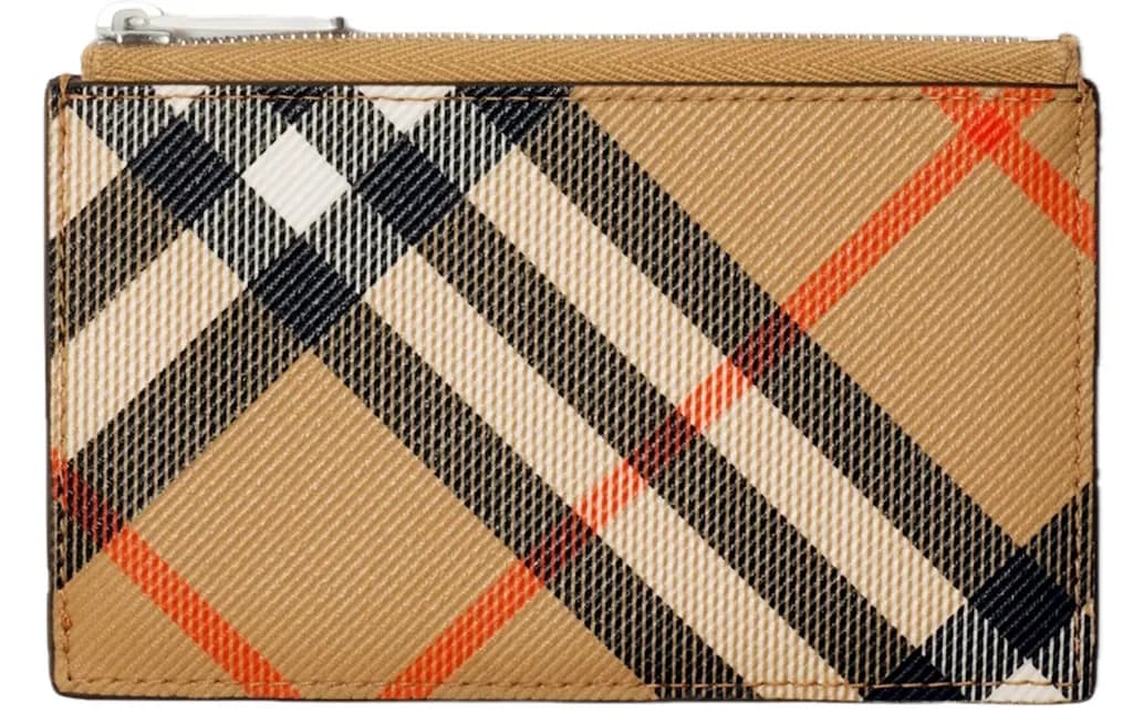 Ví Burberry Check Zip Card Case 'Sand' 80919001