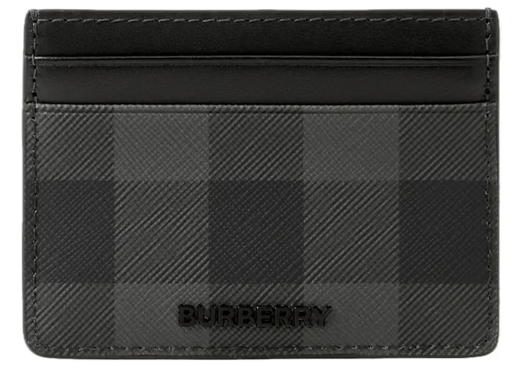 Ví Burberry Check Card Case 'Charcoal' 80702751