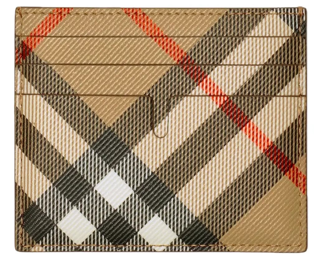 Ví Burberry Tall Check Card Case 'Navy' 80741091