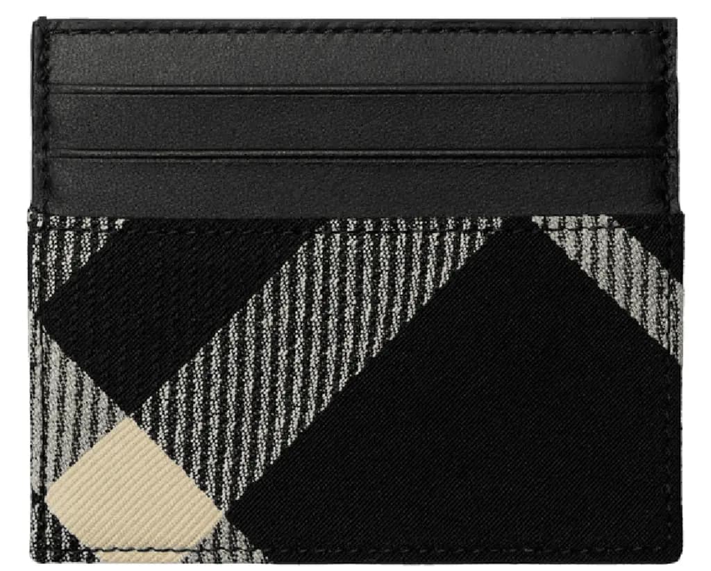 Ví Burberry Tall Check Card Case 'Black' 80897821