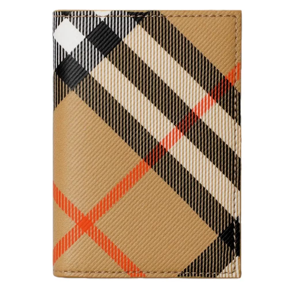 Ví Burberry Check Folding Card Case 'Sand' 80919061