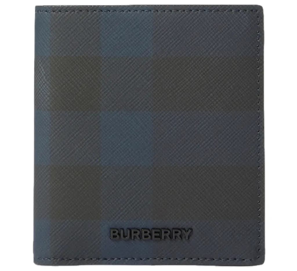 Ví Burberry Check Folding Card Case 'Navy' 80741081