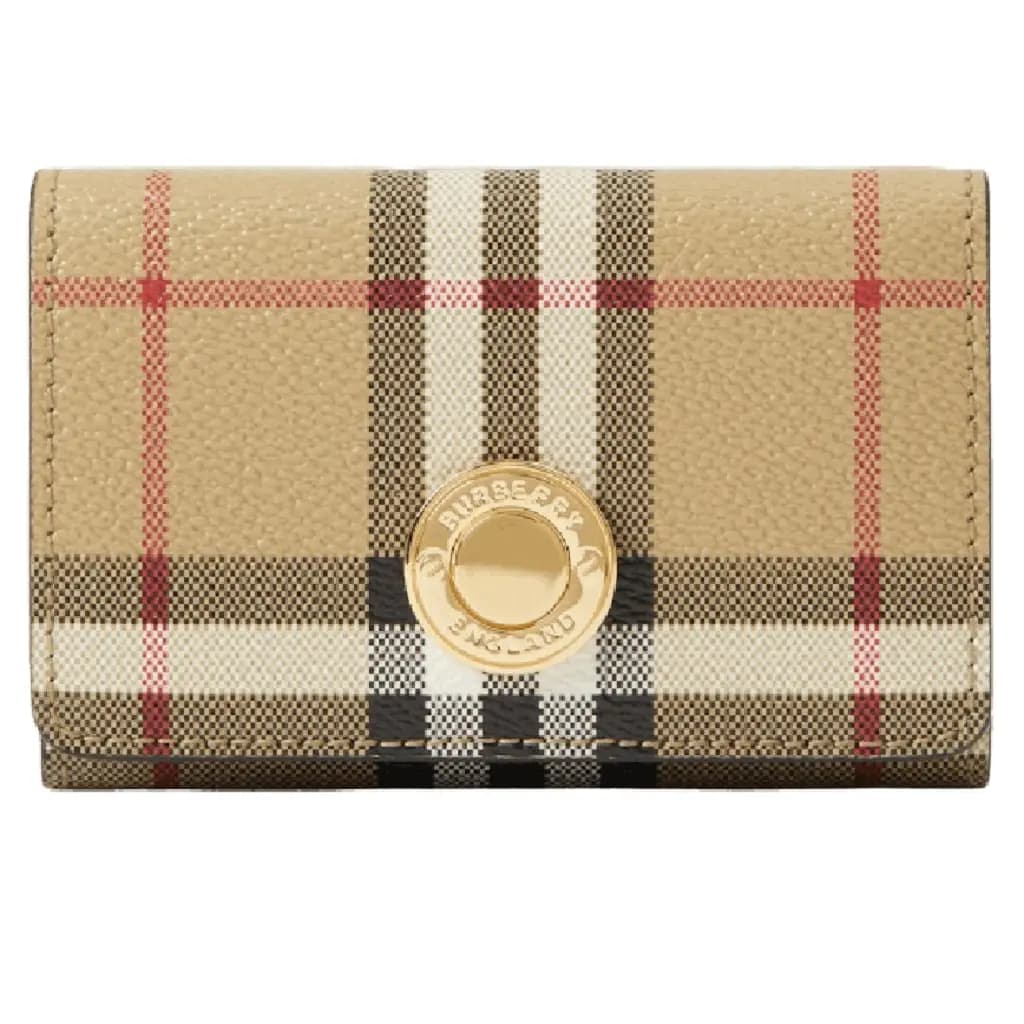 Ví Burberry Small Check Folding Wallet 'Beige' 80704161