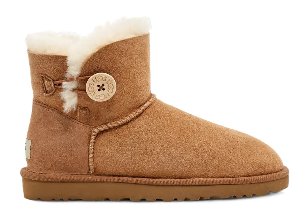 Giày UGG Mini Bailey Button II Boot 'Chestnut' 1016422-CHE