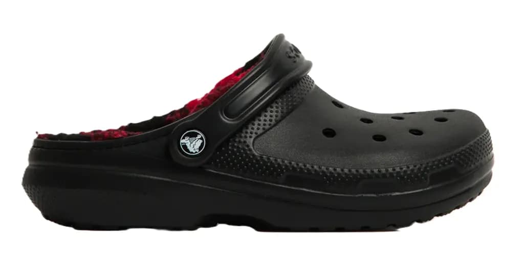 Dép Crocs Classic Lined Buff Check Clog 'Black' 210738-001