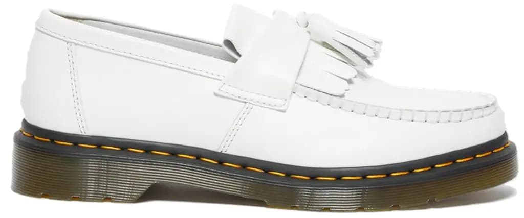 Giày Dr.Martens Adrian Yellow Stitch Leather Tassel 'White' 27431100