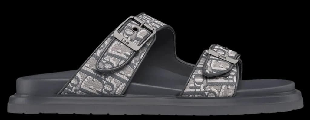 Dép Dior Aqua Sandal 'Deep Gray' 3SA135ZSA-H557