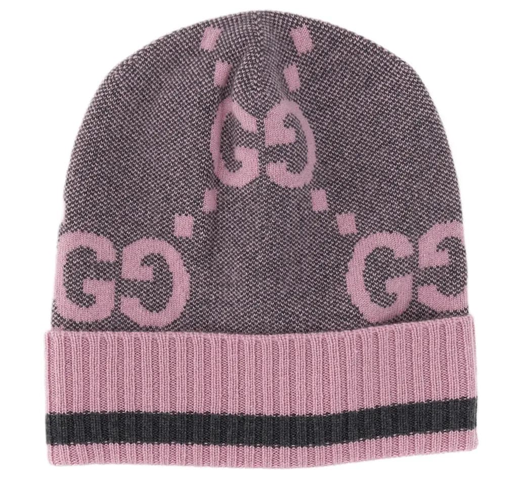 Mũ Gucci GG Knit Cashmere 'Grey Pink' 676827-3G344-1272