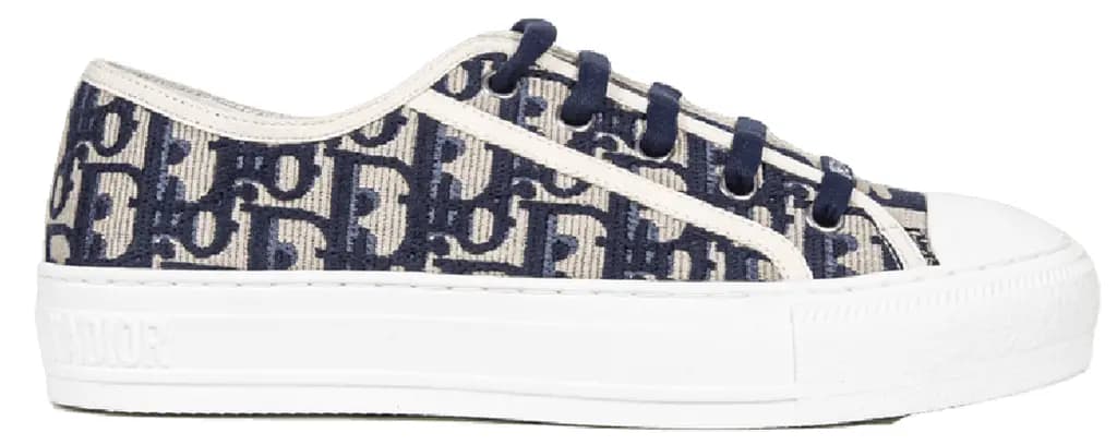 Giày Dior Walk'N'Dior Embroidered Canvas Low 'Deep Blue' KCK211OBE-S56B