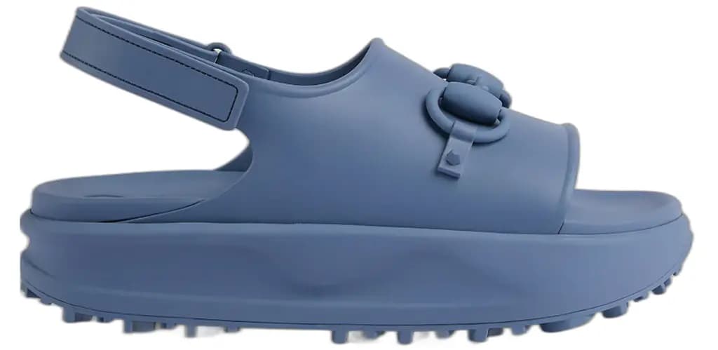 Dép Gucci Horsebit Flatform Sandal 'Blue' 747752-JAAC9-4246