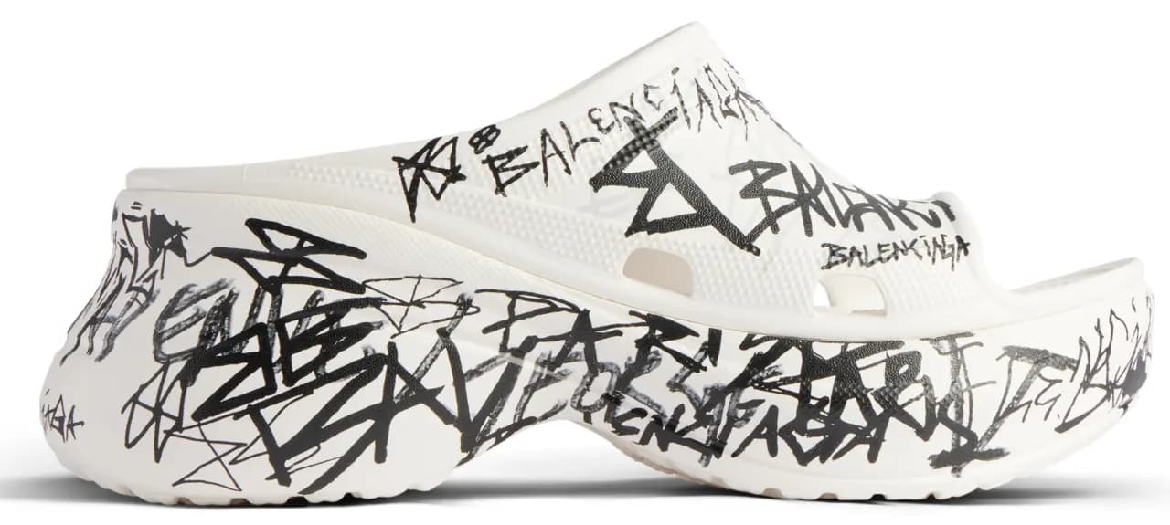 Dép Balenciaga Pool Crocs Sandals 'White' 677389W1S989010