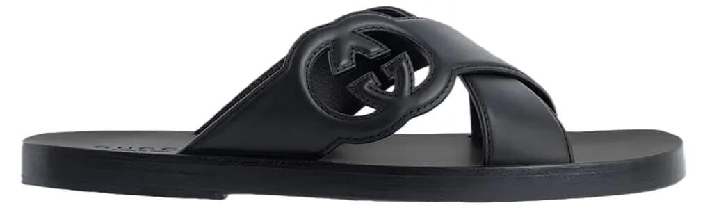 Dép Gucci Interlocking G Slide Sandal 'Black' 738471-US000-1000