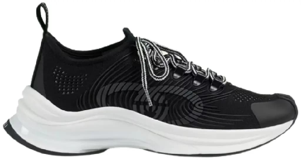 Giày Gucci Run Trainers 'Black White' 714660-USM10-8442
