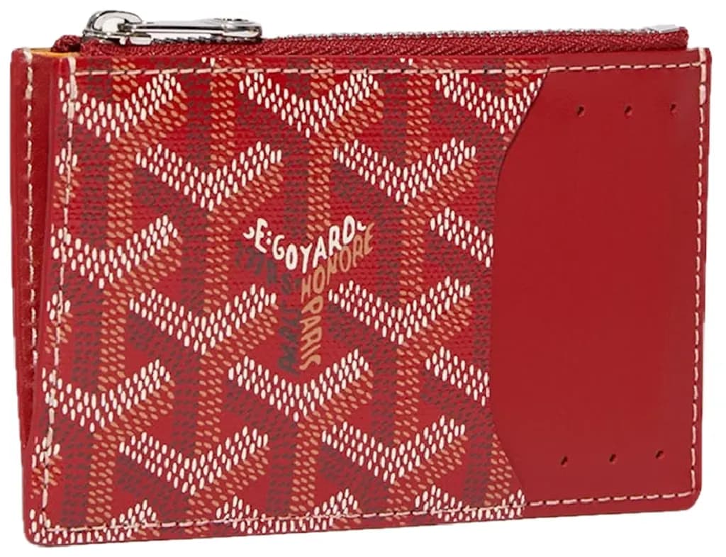 Ví Goyard Bourbon Zipped Card Holder 'Red' BOURBOPMLTY02CL02P