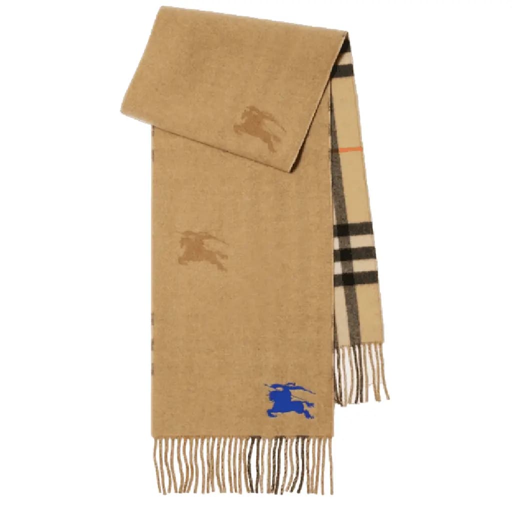 Khăn Burberry Reversible EKD Check Cashmere Scarf 'Sand' 80947101