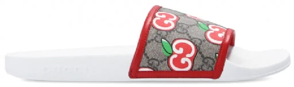 Dép Gucci Apple-Printed Slide 'White Monogram' 627818-2BQ20-8470