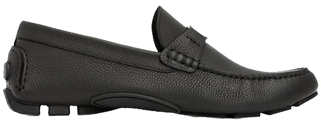 Giày Dior CD Logo Leather Moccasins 'Black' 3LO114YJK-H569