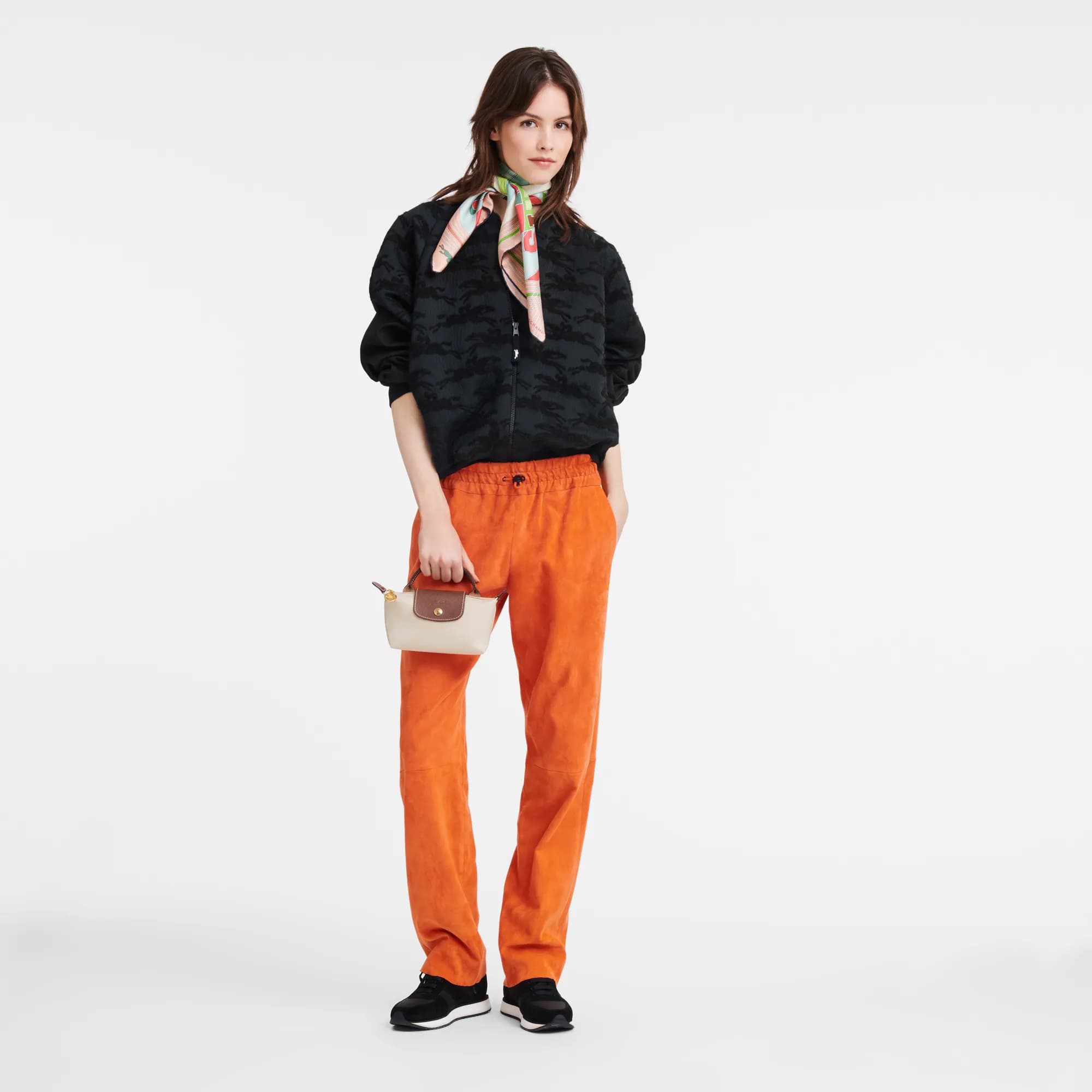 Túi Longchamp Le Pliage Green M 'Orange' L1623919P54