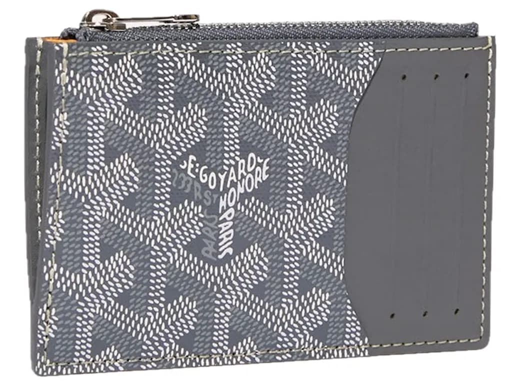 Ví Goyard Bourbon Zipped Card Holder 'Grey' BOURBOPMLTY51CL51P