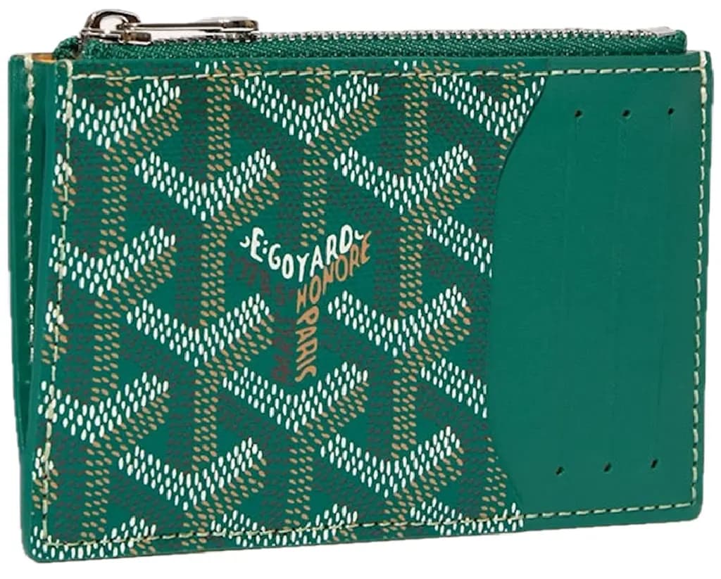 Ví Goyard Bourbon Zipped Card Holder 'Green' BOURBOPMLTY09CL09P
