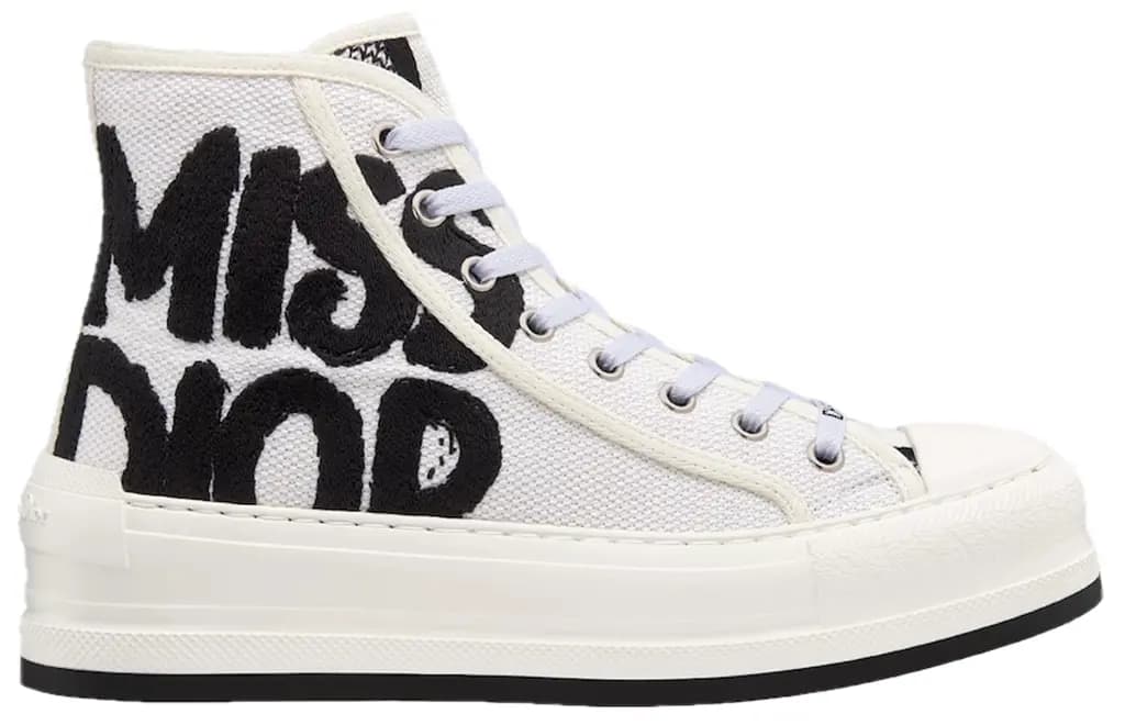 Giày Dior Walk'n'Dior High-Top Sneaker 'White' KCK382EZD-S900