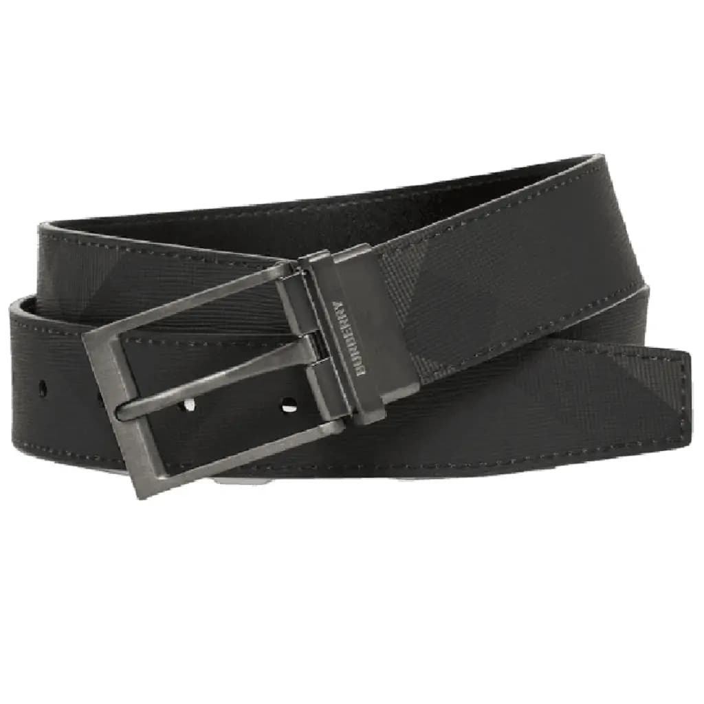 Thắt Lưng Burberry Reversible Check 'Charcoal' 80653411