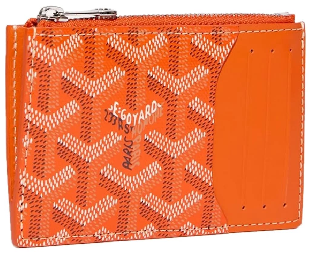 Ví Goyard Bourbon Zipped Card Holder 'Orange' BOURBOPMLTY07CL07P